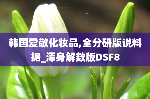 韩国爱敬化妆品,全分研版说料据_浑身解数版DSF8