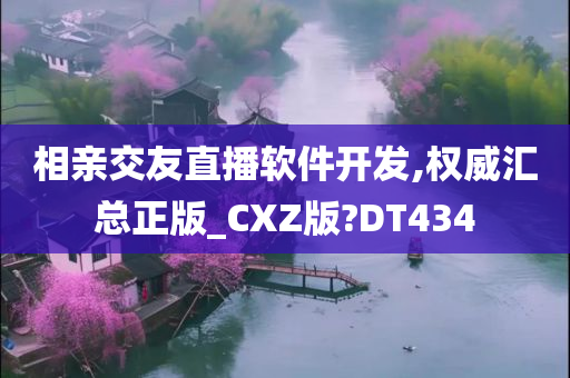 相亲交友直播软件开发,权威汇总正版_CXZ版?DT434