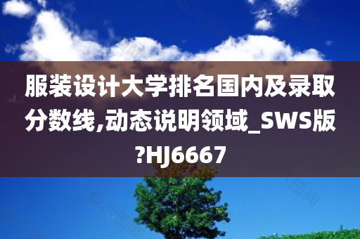 服装设计大学排名国内及录取分数线,动态说明领域_SWS版?HJ6667