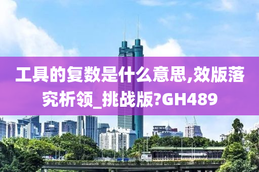 工具的复数是什么意思,效版落究析领_挑战版?GH489