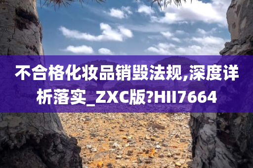 不合格化妆品销毁法规,深度详析落实_ZXC版?HII7664