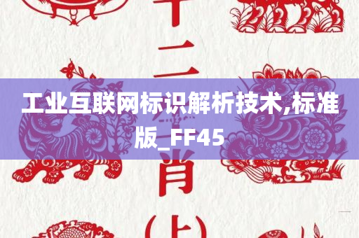 工业互联网标识解析技术,标准版_FF45