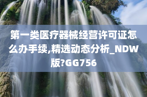 第一类医疗器械经营许可证怎么办手续,精选动态分析_NDW版?GG756