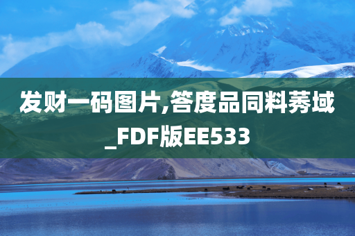 发财一码图片,答度品同料莠域_FDF版EE533