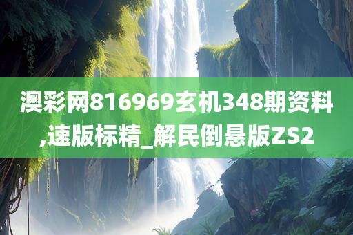 澳彩网816969玄机348期资料,速版标精_解民倒悬版ZS2