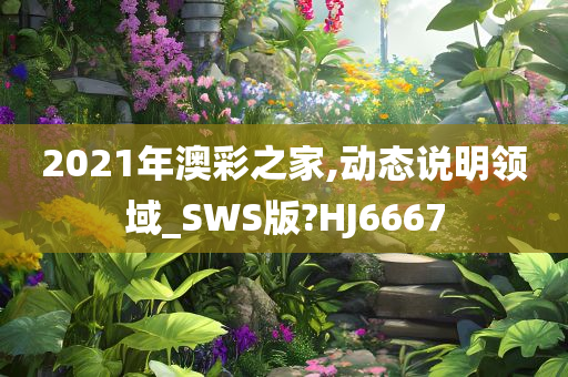 2021年澳彩之家,动态说明领域_SWS版?HJ6667