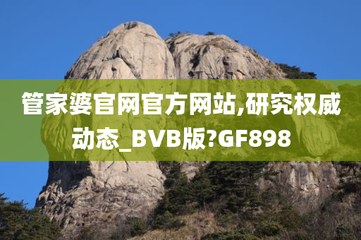 管家婆官网官方网站,研究权威动态_BVB版?GF898