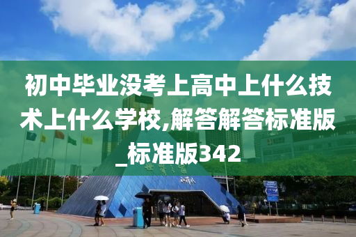 初中毕业没考上高中上什么技术上什么学校,解答解答标准版_标准版342