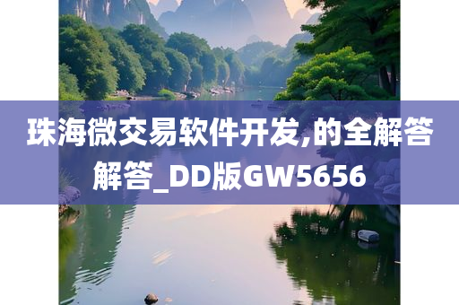 珠海微交易软件开发,的全解答解答_DD版GW5656