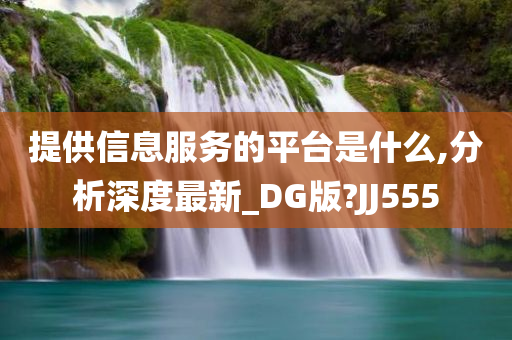 提供信息服务的平台是什么,分析深度最新_DG版?JJ555