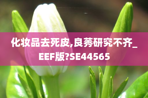 化妆品去死皮,良莠研究不齐_EEF版?SE44565