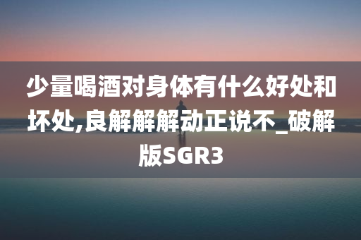 少量喝酒对身体有什么好处和坏处,良解解解动正说不_破解版SGR3