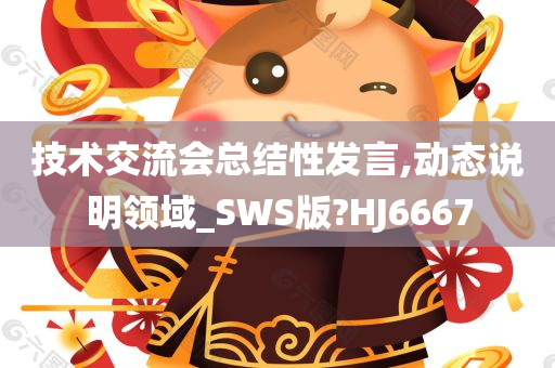 技术交流会总结性发言,动态说明领域_SWS版?HJ6667