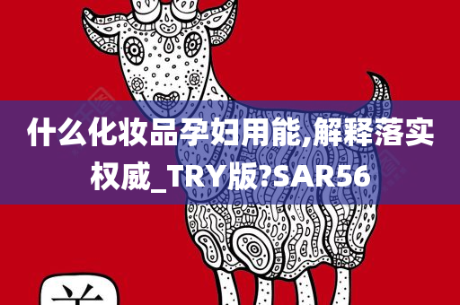 什么化妆品孕妇用能,解释落实权威_TRY版?SAR56