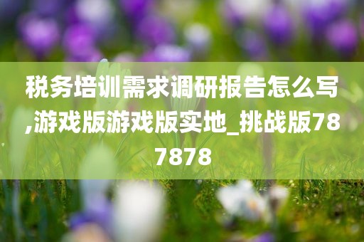 税务培训需求调研报告怎么写,游戏版游戏版实地_挑战版787878