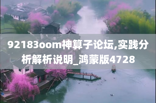 92183oom神算子论坛,实践分析解析说明_鸿蒙版4728