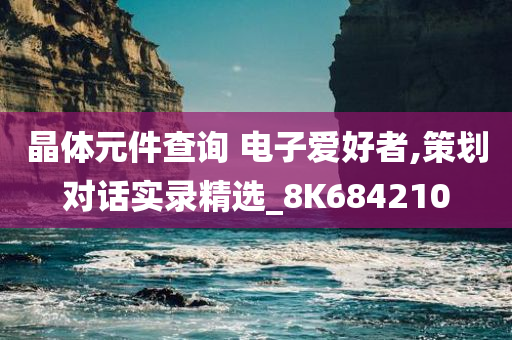 晶体元件查询 电子爱好者,策划对话实录精选_8K684210