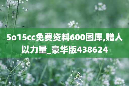 5o15cc免费资料600图库,赠人以力量_豪华版438624