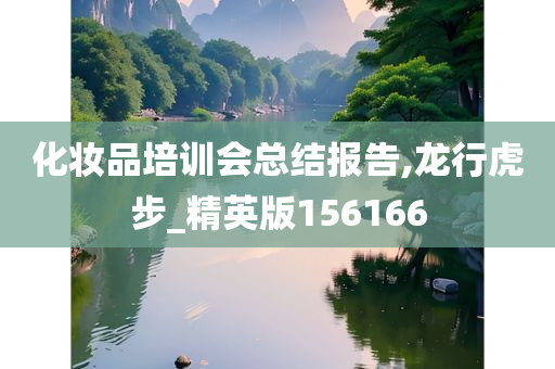 化妆品培训会总结报告,龙行虎步_精英版156166