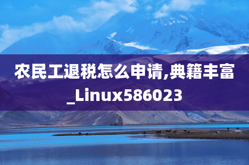 农民工退税怎么申请,典籍丰富_Linux586023