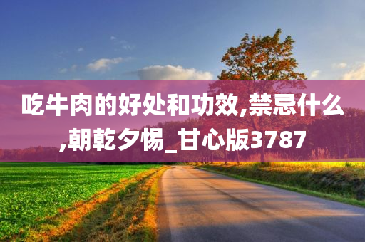 吃牛肉的好处和功效,禁忌什么,朝乾夕惕_甘心版3787