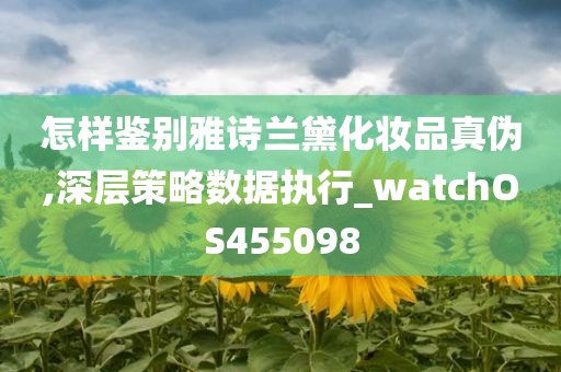 怎样鉴别雅诗兰黛化妆品真伪,深层策略数据执行_watchOS455098