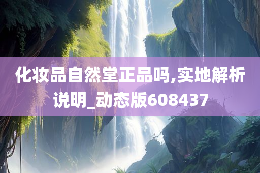 化妆品自然堂正品吗,实地解析说明_动态版608437