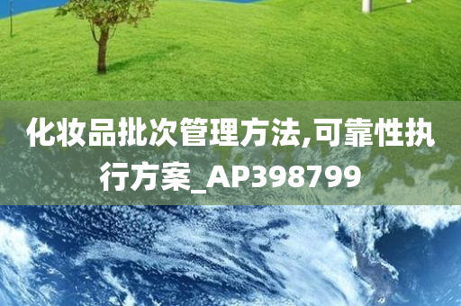 化妆品批次管理方法,可靠性执行方案_AP398799