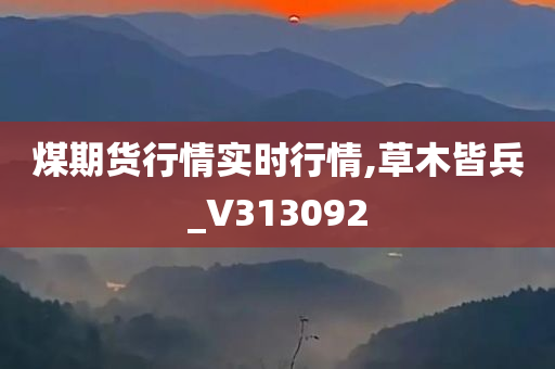 煤期货行情实时行情,草木皆兵_V313092