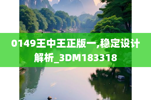 0149王中王正版一,稳定设计解析_3DM183318