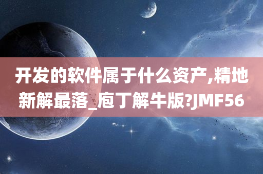 开发的软件属于什么资产,精地新解最落_庖丁解牛版?JMF56