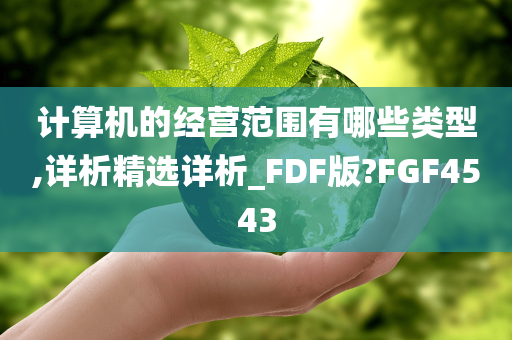 计算机的经营范围有哪些类型,详析精选详析_FDF版?FGF4543