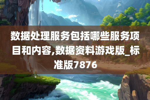 数据处理服务包括哪些服务项目和内容,数据资料游戏版_标准版7876