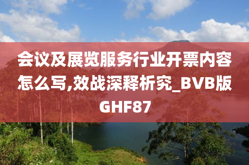 会议及展览服务行业开票内容怎么写,效战深释析究_BVB版GHF87