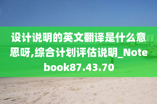 设计说明的英文翻译是什么意思呀,综合计划评估说明_Notebook87.43.70