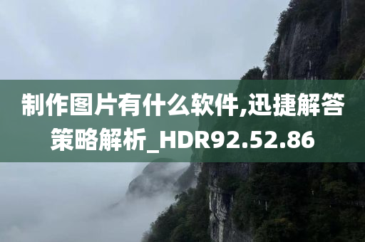 制作图片有什么软件,迅捷解答策略解析_HDR92.52.86