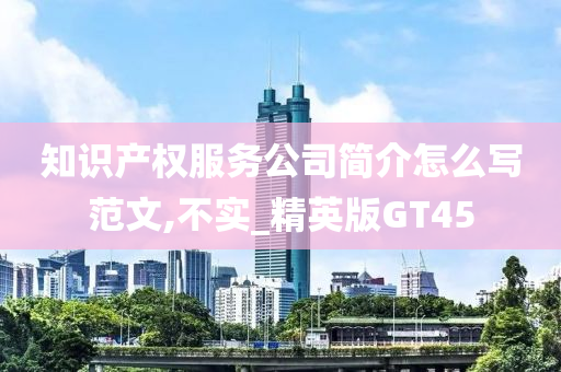 知识产权服务公司简介怎么写范文,不实_精英版GT45