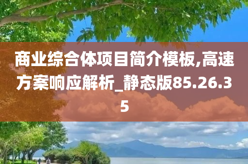 商业综合体项目简介模板,高速方案响应解析_静态版85.26.35