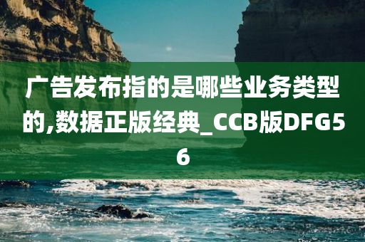 广告发布指的是哪些业务类型的,数据正版经典_CCB版DFG56