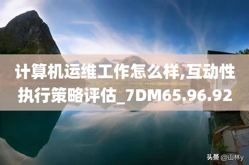 计算机运维工作怎么样,互动性执行策略评估_7DM65.96.92