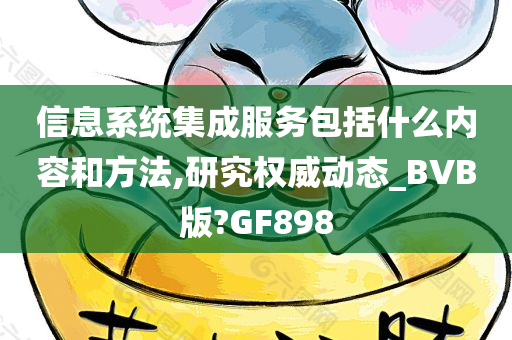 信息系统集成服务包括什么内容和方法,研究权威动态_BVB版?GF898