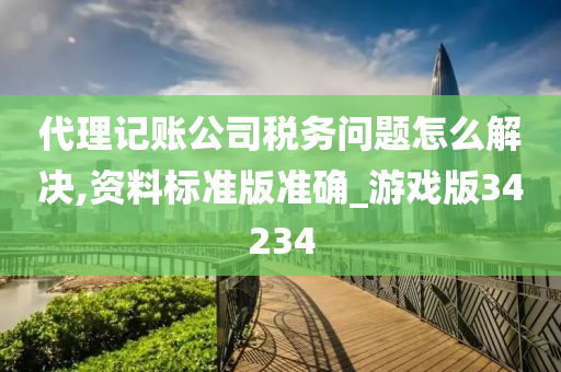 代理记账公司税务问题怎么解决,资料标准版准确_游戏版34234