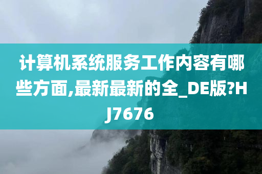 计算机系统服务工作内容有哪些方面,最新最新的全_DE版?HJ7676