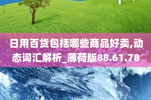 日用百货包括哪些商品好卖,动态词汇解析_薄荷版88.61.78