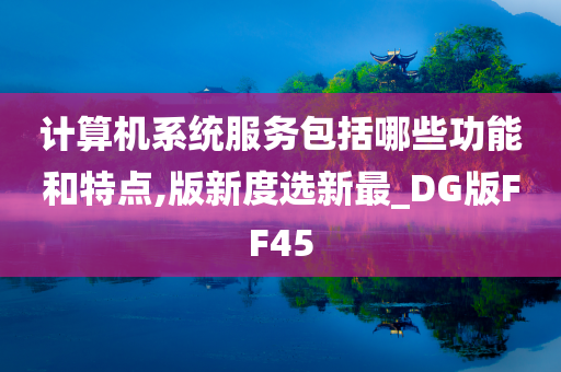 计算机系统服务包括哪些功能和特点,版新度选新最_DG版FF45