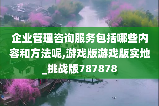 企业管理咨询服务包括哪些内容和方法呢,游戏版游戏版实地_挑战版787878